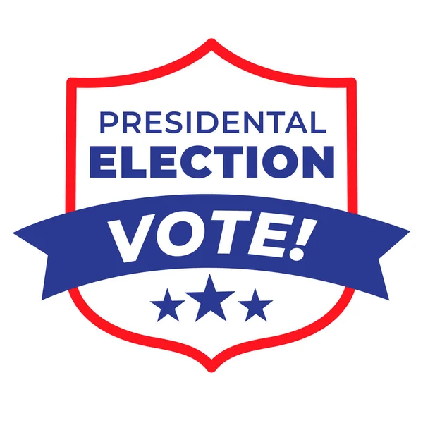 Etats Unis Président Élection Vote Badge — Image vectorielle