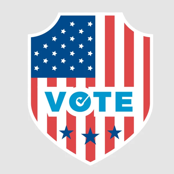 Etats Unis Président Élection Vote Badge — Image vectorielle