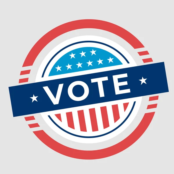 Etats Unis Président Élection Vote Badge — Image vectorielle