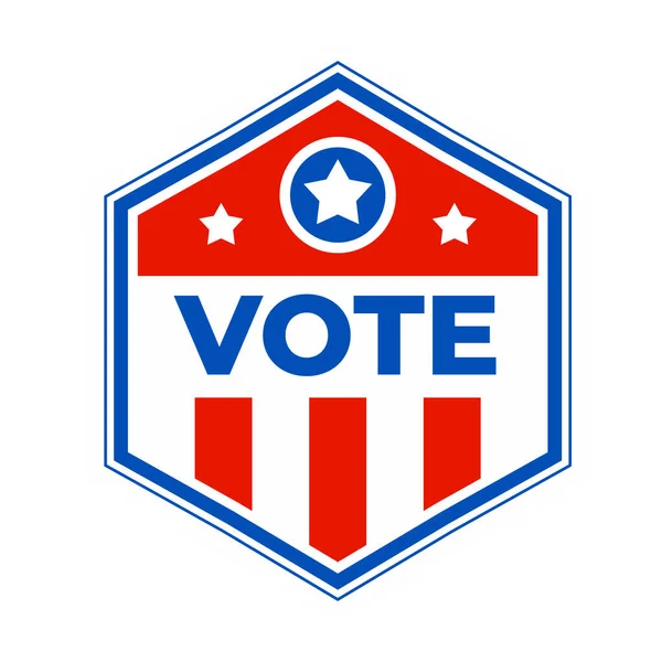 Etats Unis Président Élection Vote Badge — Image vectorielle