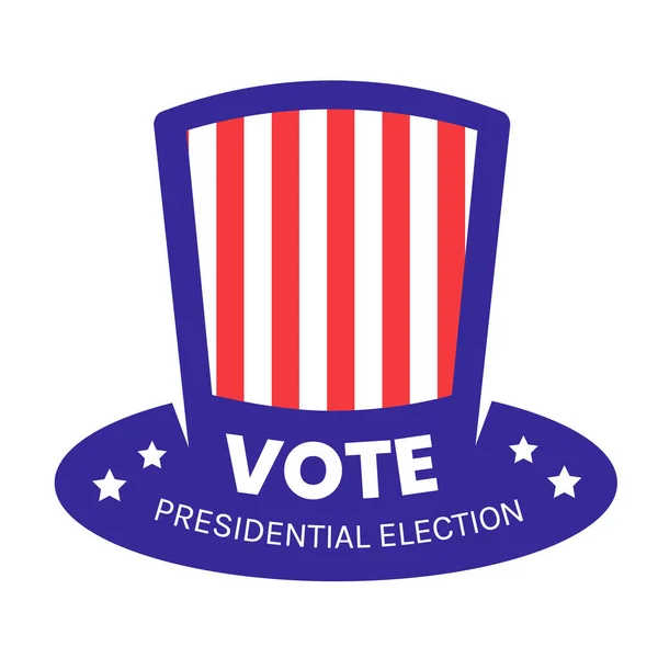 Etats Unis Président Élection Vote Badge — Image vectorielle