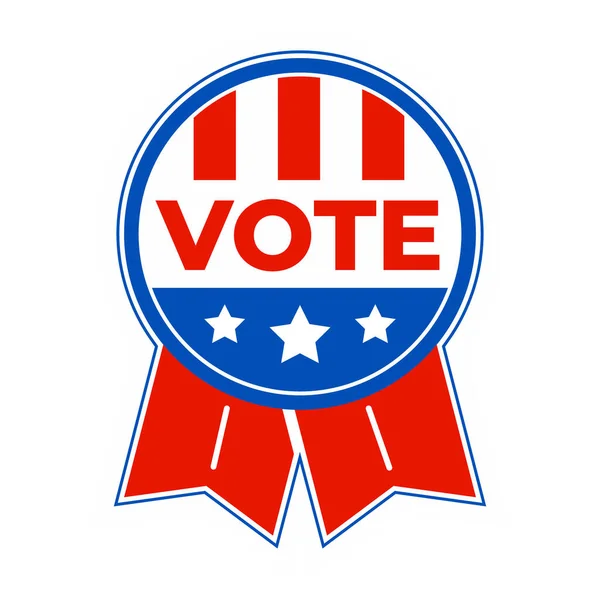 Etats Unis Président Élection Vote Badge — Image vectorielle