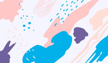 Duvarın dekoratif resimleri için organik renklere sahip soyut sanat arkaplanı kullanılabilir