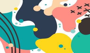 Duvarın dekoratif resimleri için organik renklere sahip soyut sanat arkaplanı kullanılabilir