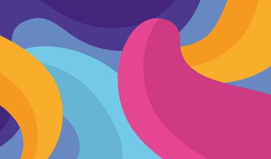 Duvarın dekoratif resimleri için organik renklere sahip soyut sanat arkaplanı şekilleri kullanılabilir