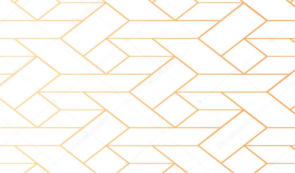 geometric golden circle and line background design vector