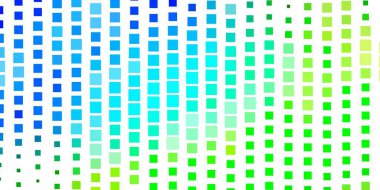 Açık mavi, dikdörtgen biçiminde yeşil vektör dokusu. Soyut arkaplanda renkli gradyan olan dikdörtgenler. İş tanıtımınız için tasarım.