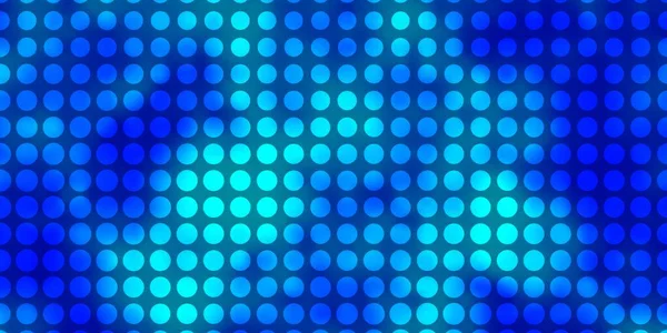 Hellblaue Vektorschablone Mit Kreisen Abstraktes Dekoratives Design Steigungsstil Mit Blasen — Stockvektor