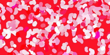 Memphis şekilli açık pembe vektör dokusu. Soyut tarzda, gradyan formlarda basit tasarım. Cep telefonları için arka plan.