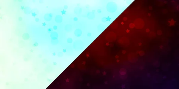 Векторный Шаблон Кругами Звездами Абстрактная Иллюстрация Красочными Пятнами Звездами Текстура — стоковый вектор