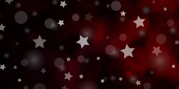 Σκούρο Μωβ Ροζ Διανυσματική Υφή Κύκλους Αστέρια Αφηρημένη Σχεδίαση Στυλ — Διανυσματικό Αρχείο