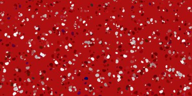 Memphis şekilli açık kırmızı vektör dokusu. Gradyan rastgele formlarla modern soyut illüstrasyon. Duvar kağıdı seti için zarif tasarım.