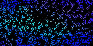 Koyu pembe, Memphis şekilli mavi vektör dokusu. Gradyan rastgele formlarla modern soyut illüstrasyon. Duvar kağıdı seti için zarif tasarım.