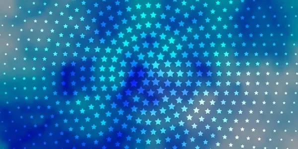 Patrón Vectorial Luz Azul Con Estrellas Abstractas Ilustración Abstracta Geométrica — Vector de stock