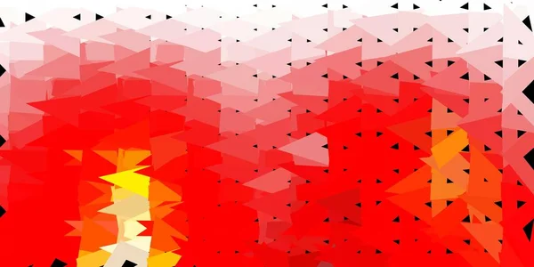 Світло Червоний Жовтий Вектор Абстрактний Трикутник Градієнтна Ілюстрація Полігональному Стилі — стоковий вектор