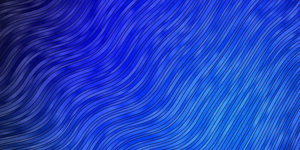 Fundo Vetorial Azul Escuro Com Linhas Dobradas Ilustração Gradiente Abstrato — Vetor de Stock