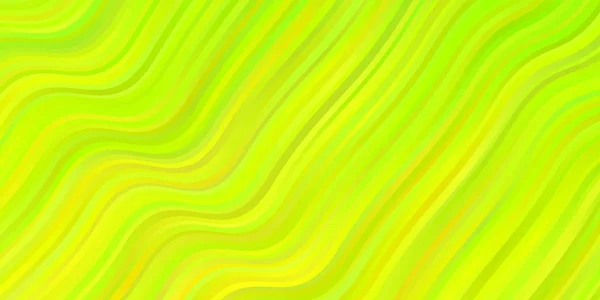 Light Green Yellow Vector Texture Circular Arc Abstract Illustration Gradient — Stock Vector
