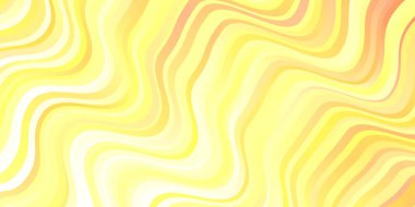 Açık Kırmızı, Wry çizgileri olan sarı vektör şablonu. Eğimli yay ile soyut illüstrasyon. Broşürler, broşürler için desen.