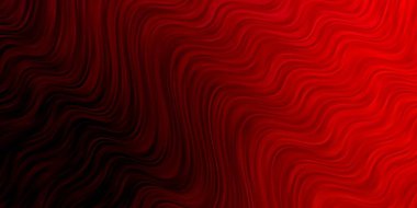 Açık Pembe, kıvrımlı kırmızı vektör arkaplan. Eğimli dairesel kavisli parlak bir illüstrasyon. Web siteleri, iniş sayfaları için desen.