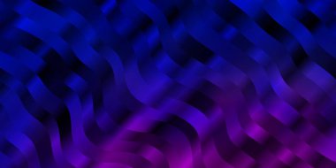 Açık mavi, kıvrımlı çizgileri olan kırmızı vektör arkaplan. Soyut ve eğri çizgilerle renkli çizimler. Terfileriniz için akıllı tasarım.