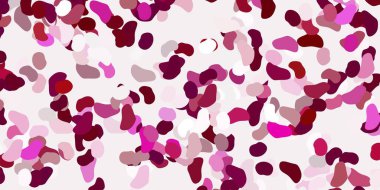 Soyut şekilli açık pembe vektör şablonu. Basit gradyan şekilli renkli bir çizim. Web siteniz için basit illüstrasyon.