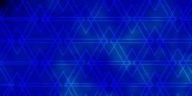 Çizgileri ve üçgenleri olan hafif Mavili vektör arka planı. Basit bir şekilde üçgenli renkli bir çizim. Duvar kağıtları için şablon.