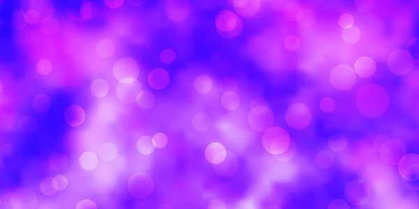 Luz Patrón Vectorial Púrpura Con Esferas Ilustración Colorida Con Puntos — Archivo Imágenes Vectoriales
