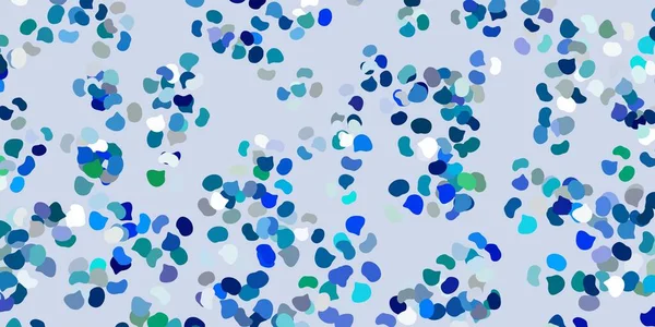 Ljusblått Grönt Vektormönster Med Abstrakta Former Modern Abstrakt Illustration Med — Stock vektor
