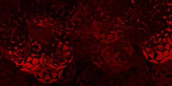Világos Rózsaszín Vörös Vektor Textúra Véletlenszerű Háromszögekkel Intelligens Absztrakt Illusztráció — Stock Vector