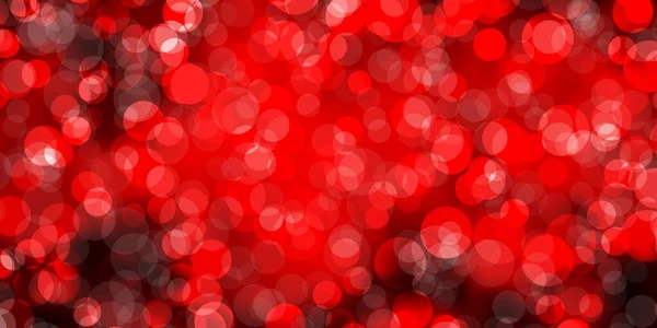 Темно Красный Векторный Фон Пятнами Абстрактные Красочные Диски Простом Градиентном — стоковый вектор