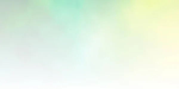 Lichtgroen Geel Vectorsjabloon Met Lucht Wolken Glanzende Illustratie Met Abstracte — Stockvector