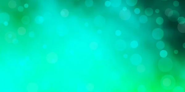 Layout Vetor Verde Claro Com Formas Círculo Discos Coloridos Abstratos —  Vetores de Stock