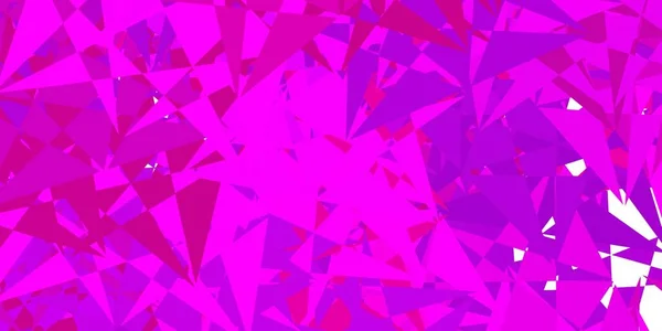Donkerpaarse Vectorachtergrond Met Driehoeken Lijnen Prachtige Abstracte Illustratie Met Driehoekige — Stockvector