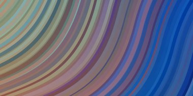 Açık mavi, ince çizgili sarı vektör deseni. Bükülmüş çizgileri olan yepyeni renkli bir çizim. Cep telefonları için şablon.