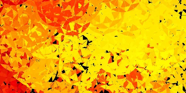 Ανοιχτό Κίτρινο Διάνυσμα Φόντο Τρίγωνα Γραμμές Εικονογράφηση Υλικού Ιστού Πολύχρωμα — Διανυσματικό Αρχείο