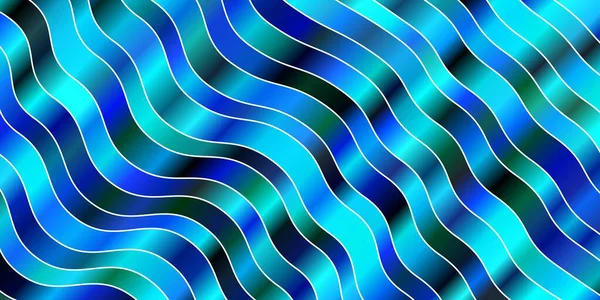 Fundo Vetorial Azul Escuro Com Linhas Iradas Ilustração Abstrata Com — Vetor de Stock