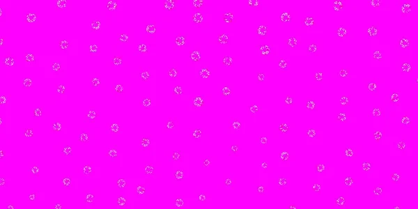 Világos Rózsaszín Vörös Vektor Minta Gömbökkel Modern Absztrakt Illusztráció Színes — Stock Vector