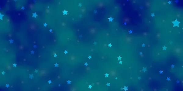 Ljusblå Vektortextur Med Vackra Stjärnor Färgglad Illustration Abstrakt Stil Med — Stock vektor