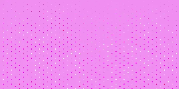 Světle Purpurové Růžové Vektorové Pozadí Tečkami Abstraktní Barevné Disky Jednoduchém — Stockový vektor
