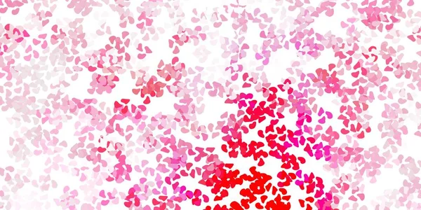 Ανοιχτό Ροζ Διανυσματικό Μοτίβο Αφηρημένα Σχήματα Εικονογράφηση Πολύχρωμα Σχήματα Αφηρημένο — Διανυσματικό Αρχείο