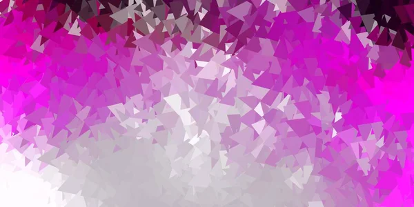 Lichtroze Vector Driehoek Mozaïek Achtergrond Mozaïek Kleurrijke Illustratie Met Driehoek — Stockvector