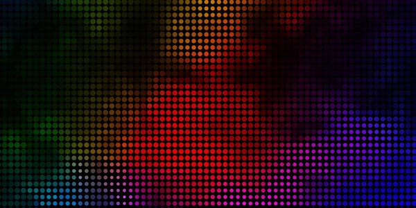 Темний Багатобарвний Векторний Фон Крапками Барвисті Ілюстрації Градієнтними Точками Стилі — стоковий вектор