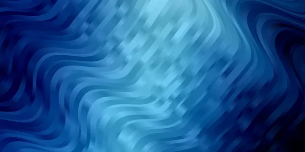 Heller Blauer Vektorhintergrund Mit Gebogenen Linien Bunte Illustration Abstrakten Stil — Stockvektor