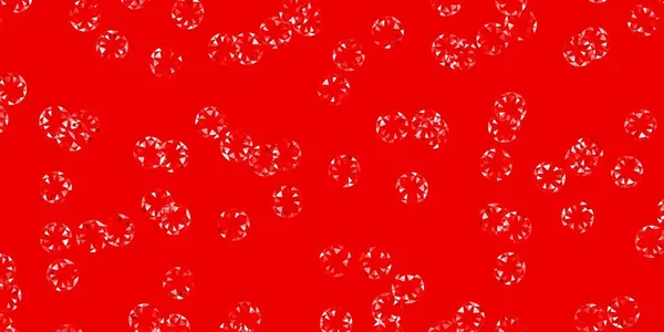 Fondo Vector Rojo Claro Con Burbujas Ilustración Abstracta Moderna Con — Archivo Imágenes Vectoriales