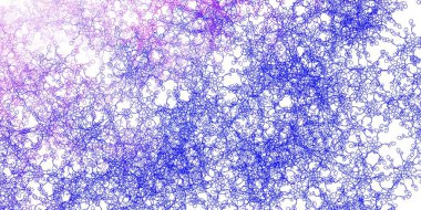 Açık pembe, kıvrımlı mavi vektör deseni. Soyut ve eğri çizgilerle renkli çizimler. Kullanıcı Arayüzü tasarımınız için şablon.