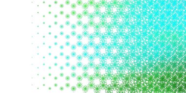 Açık yeşil arkaplan ve eğri çizgiler. Gradyan kıvrımları olan yarım tonlu bir resim. Reklamlar ve reklamlar için desen.