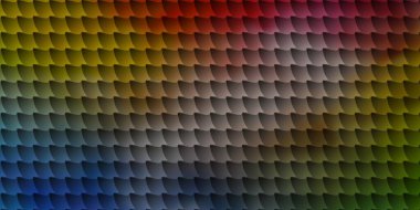 Kare biçiminde ışık çok renkli vektör deseni. Dikdörtgenli soyut gradyan çizimi. İş tanıtımınız için tasarım.