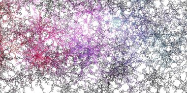 Açık Pembe, kıvrımlı yeşil vektör arkaplan. Çizgili soyut gradyan çizimi. İş broşürleri, broşürler için desen