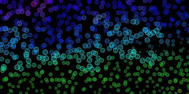 Esrarengiz işaretli koyu renkli vektör şablonu. Sihirli ruhani güç işaretleri olan bir ilüzyon. Okült tasarımın için basit bir temel.