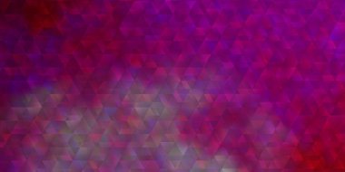 Çizgileri ve üçgenleri olan açık pembe vektör deseni. Renkli üçgenli modern gradyan çizimi. Web siteleri için desen.